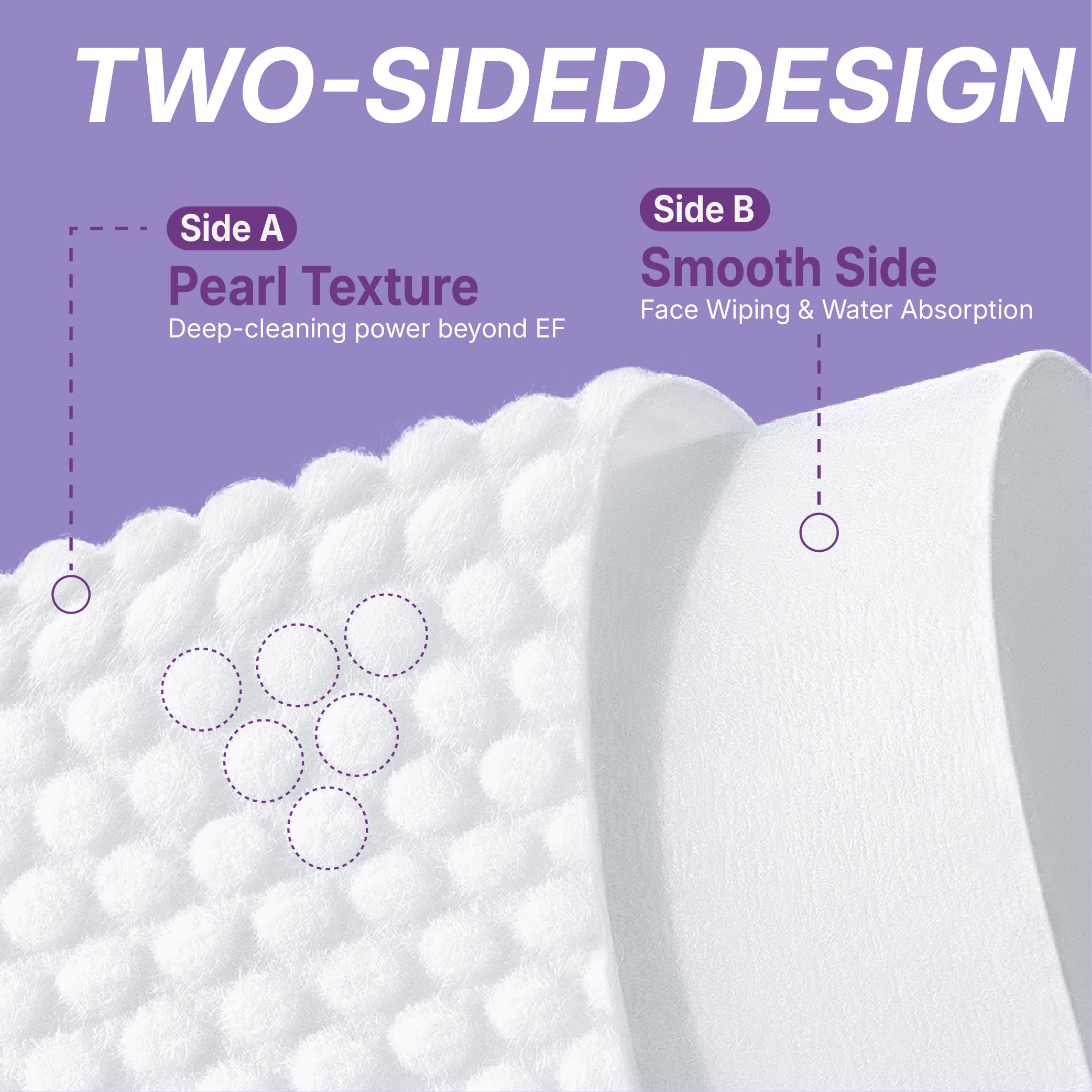 Serenorch Pearl Texture Disposable Face Towels XL, 150 Count