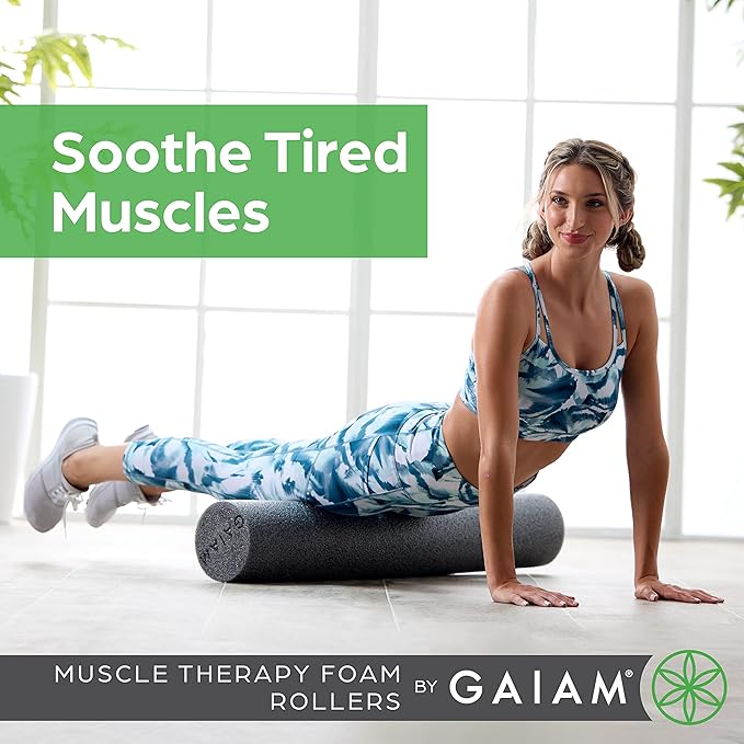Gaiam Restore Foam Roller, Muscle Recovery, 18", High Density