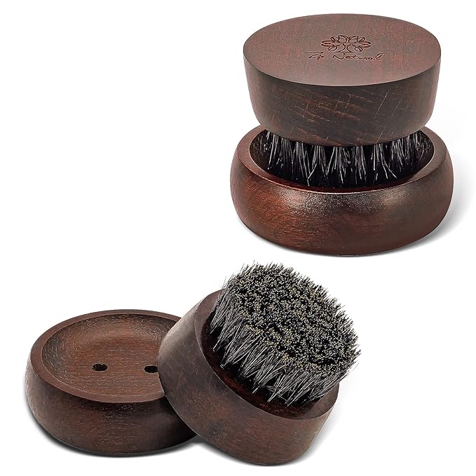 Beard Brush for Men, 100% Boar Bristle