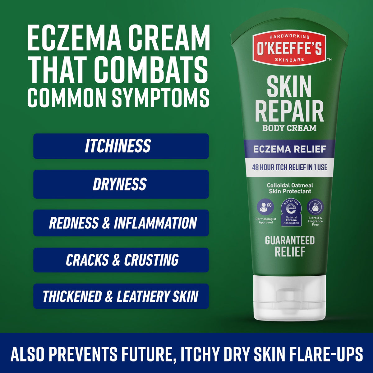 O’Keeffe’s Skin Repair Eczema Relief Body Cream, 7oz Tube (Pack of 1)