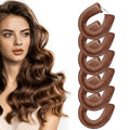 nunflue Heatless Curls Overnight Set - Jumbo Overnight Hair Curlers to Sleep In, Soft Velvet Hair Rollers for Women, No Damage Curls Styling Tools