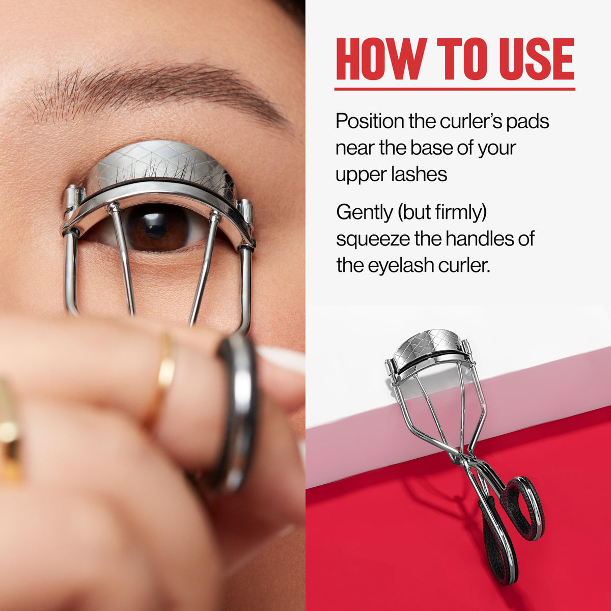 Revlon Lash Curler for Natural Curl, Silver, 1 Count