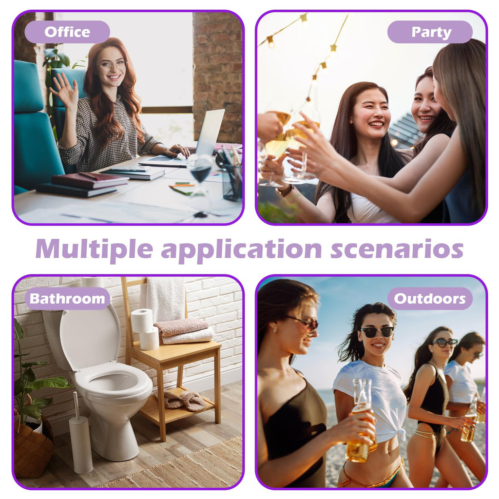 ZSMKJIAYE 200 Pcs Purple Sanitary Napkin Disposal Bags,Sealable Tampon Disposal Bags, Prevents Odours Thickened Size Feminine Hygiene Bag for Sanitary Napkins and Pads,Disposable Tampon
