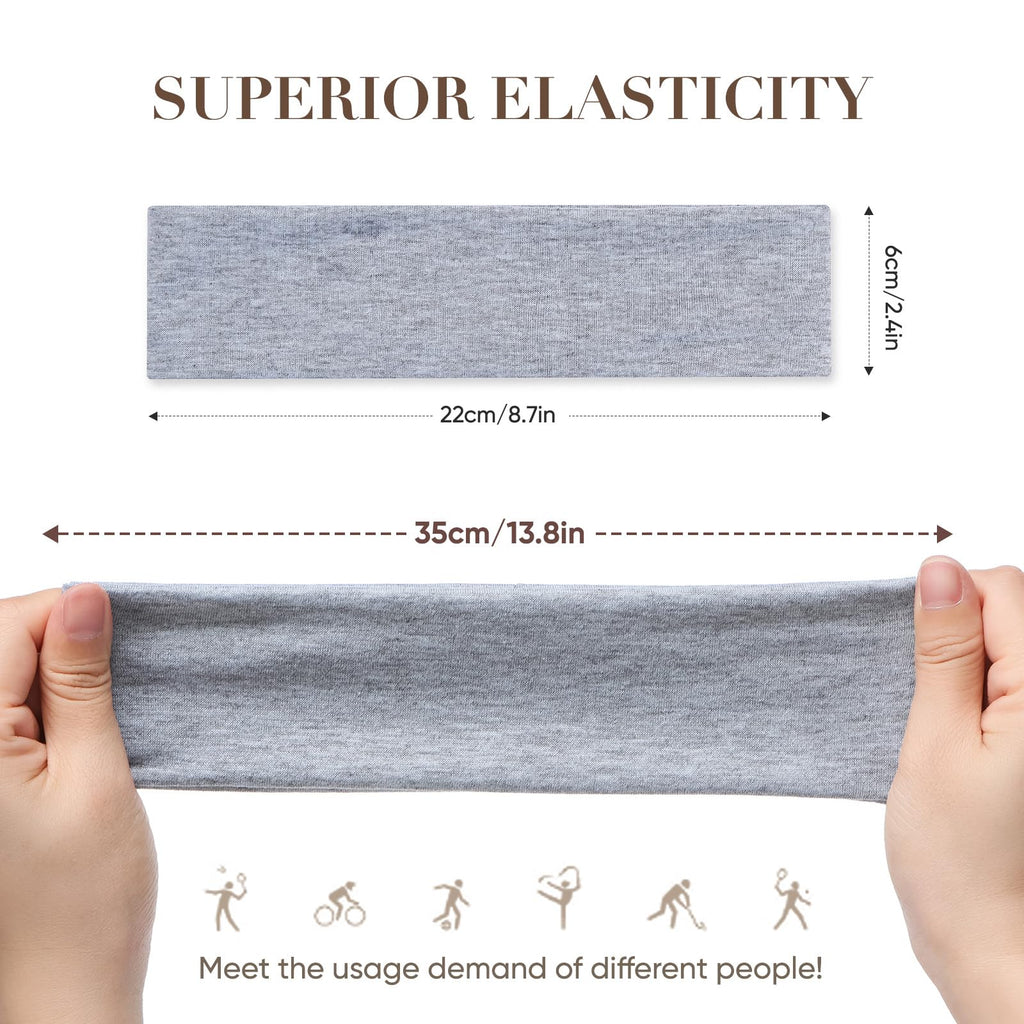 9 Pack Headbands for Women Non Slip - Elastic Hair Bands for Women's Hair