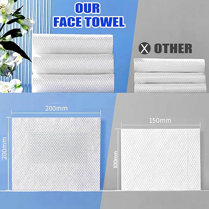 ZVNNZOM 100 Count Face Towels Disposable (6 Pack)