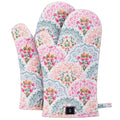 BONTHEE Pot Holders for Kitchen Heat Resistant Hot Pads for Countertops Oven Pot Holders Cotton Potholders for Kitchen Cooking Baking (Sweet Flowers)