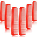 Leinuosen 12 Pieces Pocket Hair Combs, Fine Tooth Combs, Red