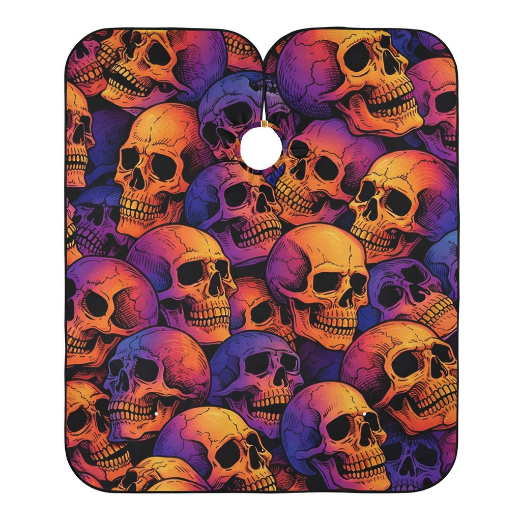 ALAZA Skull Pattern Barber Cape for Men Women, Waterproof Haircut Apron Beard Shaving Bib Hair Cutting Cloth 55 x 65 Inch