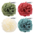 4 Pack Bath Sponge, Bath Shower Loofahs Mesh Pouf Sponge Body Scrubber Exfoliator Scrubber - 50g/Piece