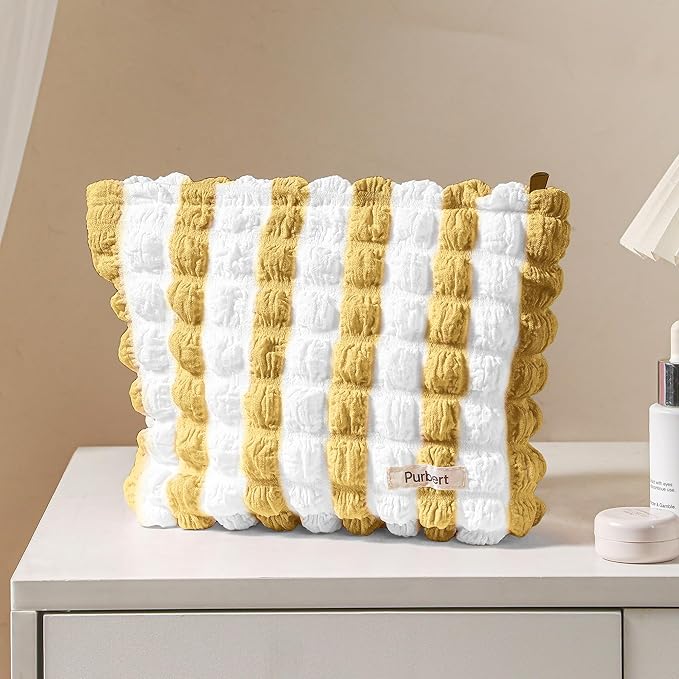 Purbert Bubble Cloud Makeup Bag - Large Capacity Travel Cosmetic Organizer