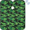 Visesunny Barber Cape - Military Style Dinosaur Animal Polyester Hair Cutting Salon Apron Anti-Static Haircut Shaving Cloth Beard Shaving Bib Hairdressing Cape