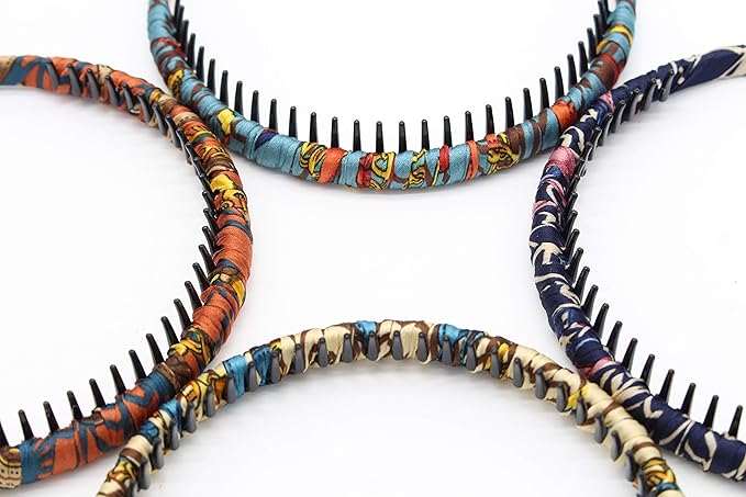 JOBAND boho bandeau headbands hairband for women Non-slip hair bands Teeth Comb Hair Accessories Resin hair hoop (4 pcs)