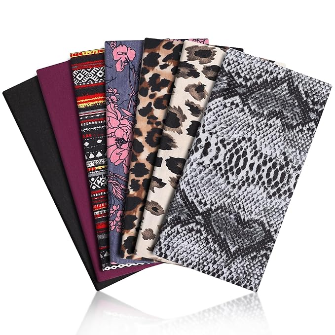 DiyJibb Boho Headbands for Women, 7PCS Fashion Wide Hair Bands for Summer Vacation & Music Festival