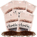 Kitsch Hair Ties No Damage for Kids, Teens and Women - Rubber Bands for Hair Styling | No Snag Hair Elastics | Daily Hair Accessories - 500pcs (Brown)