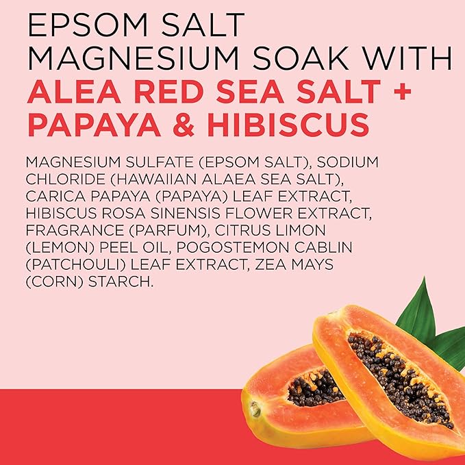 Dr Teal's Epsom Salt Magnesium Soak, Limited Edition Hawaiian Bliss, 3 lbs