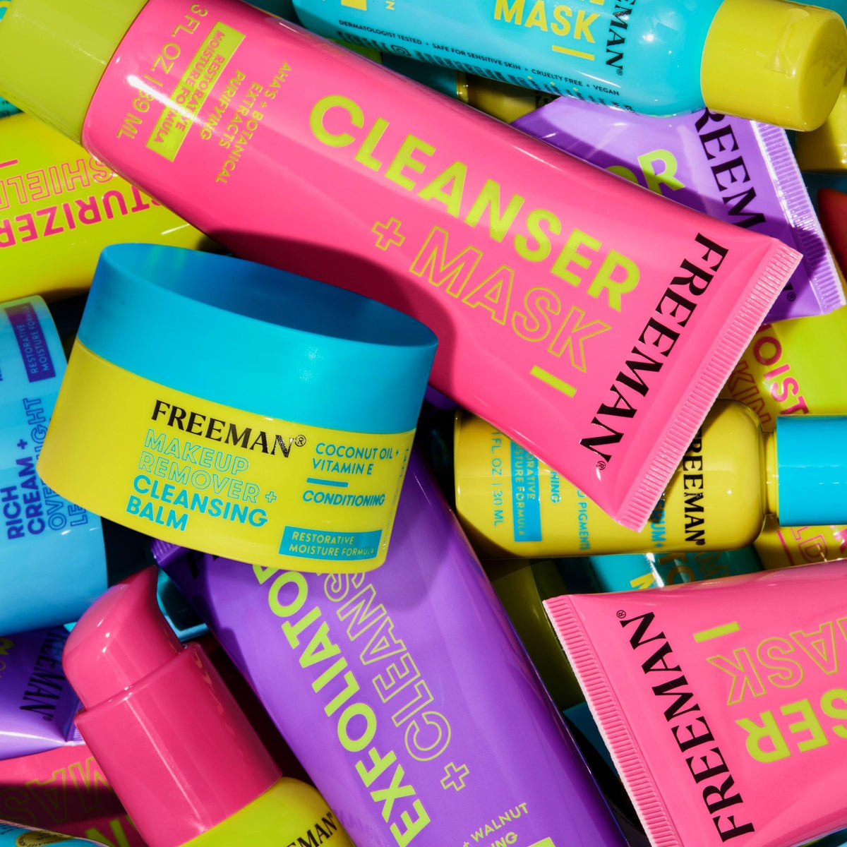 Freeman Makeup Remover Balm, Moisturizing Cleansing Balm, 1.4 Fl Oz