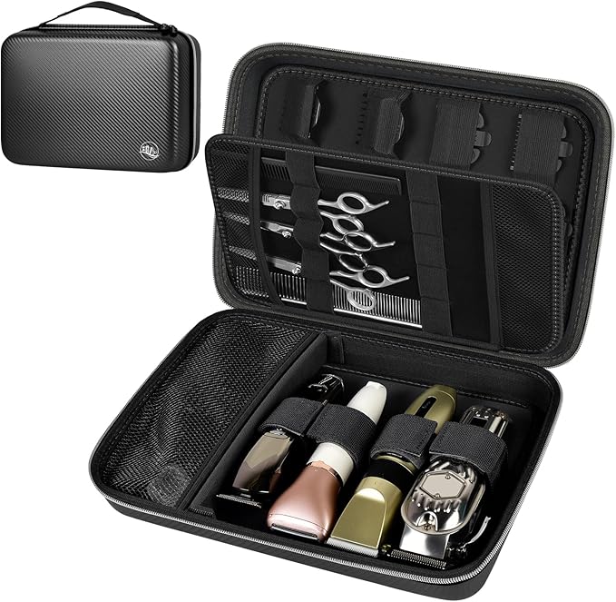 Boobowl Hard Case for Hair Clippers, Barber Tool Organizer for Home&Travel