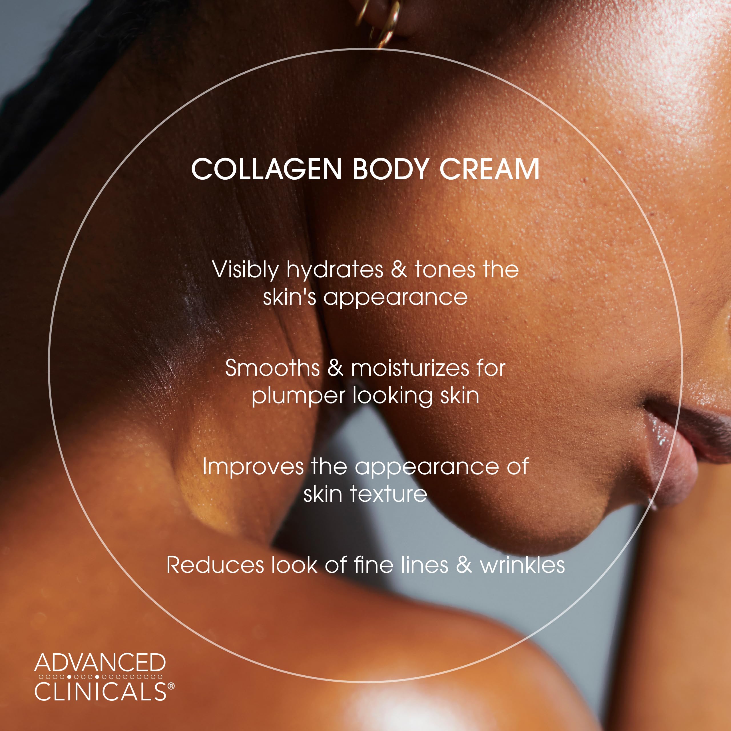 Advanced Clinicals Unscented Collagen Body Cream & Face Moisturizer + Green Coffee Bean Oil Thermo - Firming Body Cream For Women & Men Helps Reduce Appearance Of Cellulite Prone Skin & Dry Skin, 2pc