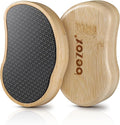 BEZOX Nano-Glass Pumice Stone for Feet Dead Skin, Eco-Friendly Pedicure Foot File Callus Remover - Bamboo Handle
