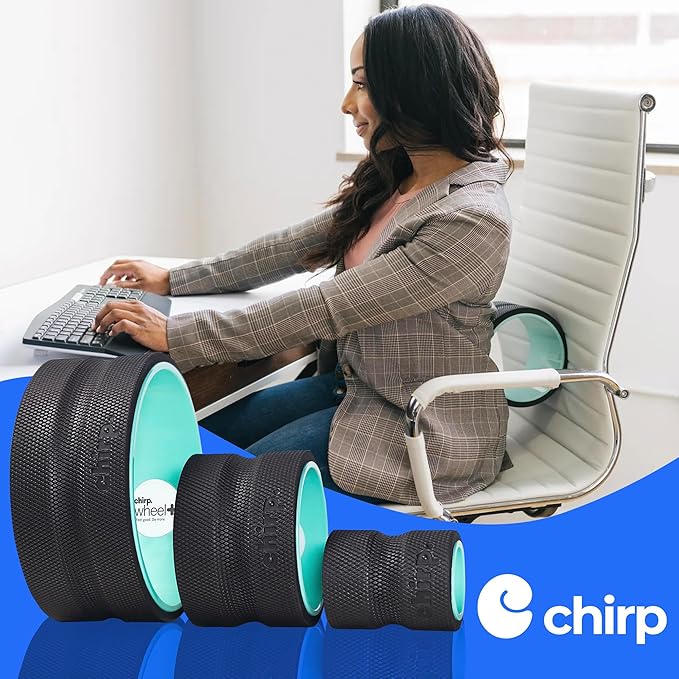 Chirp Wheel+ Foam Roller 3-Pack, Back & Neck Pain Relief, Mint