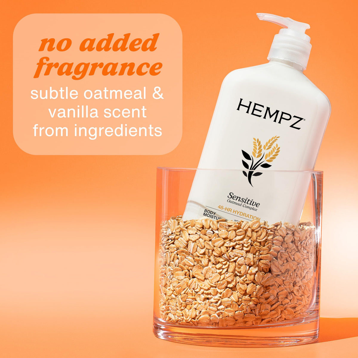 Hempz Sensitive Skin Herbal Moisturizer: Soothing Lotion, 17 Fl Oz