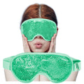 Cooling Eye Mask with Gel Beads, Reusable Cold Eye Mask for Puffy Eyes, Dark Circles, Sleep, Relaxation, Soft Cooling Eye Pads for Men Women (Green)
