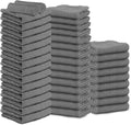 STF Linen Hand Towels - Pack of 40, 16 x 27 Inches, 100% Cotton, Grey, Highly Absorbable, Facial, Gym, Hair, Face Towels