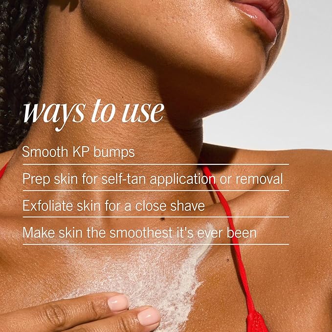 First Aid Beauty KP Bump Eraser Body Scrub Exfoliant for Keratosis Pilaris with 10% AHA 4 oz.