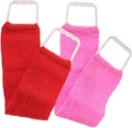 HONITANO Double-Sided Back Scrubber Strap for Shower Bath Towel Natural Exfoliating Massage Belt for Men and Women 27.16In Length for Smooth Skin and Improved Circulation