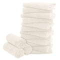16 Pack Baby Washcloths - Luxury Coral Fleece - Extra Absorbent and Soft Wash Clothes for Newborns, Infants and Toddlers - Suitable for Sensitive Skin and New Born - Baby Shower - Cream, 10x10 Inch