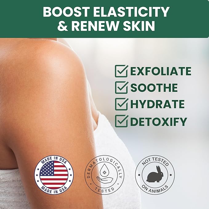KESMEDIK Tea Tree Oil Foot & Body Scrub with Himalayan Salt & Shea Butter, Exfoliating Scrub for Feet & Skin, Helps Control Odor, Removes Dead Skin & Smooths Rough Heels and Calluses
