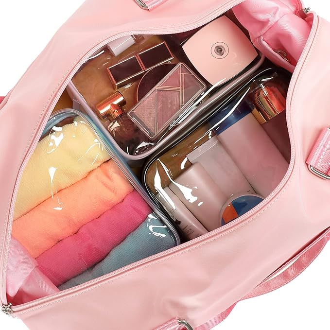 PACKISM Clear Makeup Bag for Travel - TSA Approved Toiletry Bag, Smoke Gray