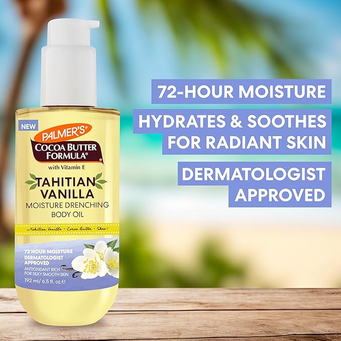 Palmer's Tahitian Vanilla Body Oil, Cocoa Butter Formula (6.5 Fl Oz)