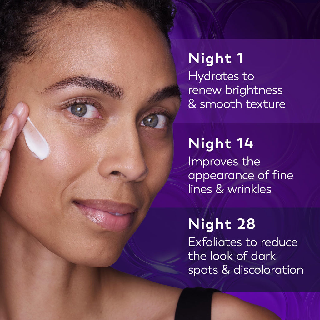 Olay Retinol Night Cream for Women, Anti-Aging Face Moisturizer, Fragrance-Free, Non Greasy - Anti-Wrinkle, Smooth Fine Lines, Hydrating Skin Care - Triple Collagen Cream, Peptide, Niacinamide, 1.7oz
