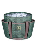 Horse Grooming Tote Bag, Waterproof Grooming Organizer with Multiple Pockets for Brushes & Tools, Stable & Show Use Green