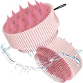 Rena Chris Scalp Massager Hair Growth: Scalp Scrubber Brush Tool with Double-Sided Soft Silicone Bristles, Head Skin Care Massage Treatment Exfoliator Dandruff Removal for Dry/Wet Straight/Curly Hair