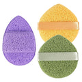 3 PCS Facial Cleansing Sponge Face Reusable Soft Facial Sponges Exfoliating Sponge for Face Spong for Washing Makeup Removal, Travel Friendly Daily Cleansing Faces Scrubber
