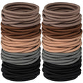 Hageolan Multy-Colored Hair Ties, 120 PCS Large Elastic Bands, No Damage Ponytail Holders for Thick Hair, Women, Men and Girls