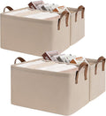 CHICVITA 30L Large Fabric Closet Bins for Shelves, 2Pack