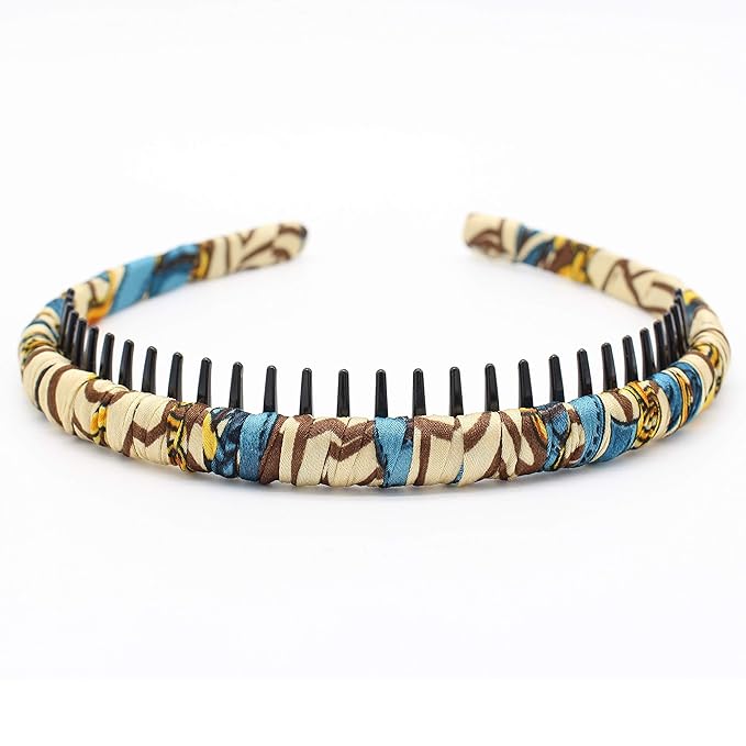 JOBAND boho bandeau headbands hairband for women Non-slip hair bands Teeth Comb Hair Accessories Resin hair hoop (4 pcs)