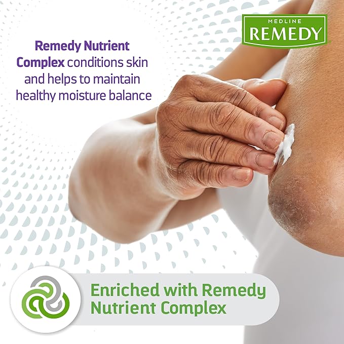 Medline Remedy Clinical Skin Cream, Nourishing Formula for Dry Skin, 2 oz., Pack of 24