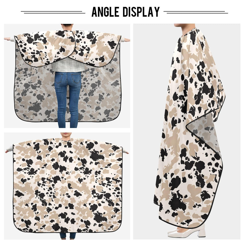 ALAZA Abstrac Leopard Spot Barber Cape for Men Women, Waterproof Haircut Apron Beard Shaving Bib Hair Cutting Cloth 55 x 65 Inch