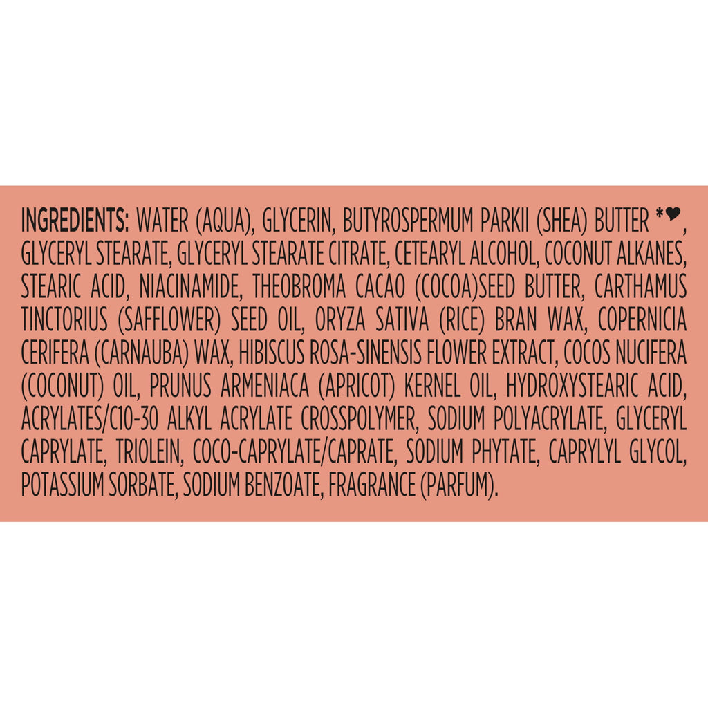 SheaMoisture Illuminating Body Butter with Coconut & Hibiscus, Niacinamide and Pro-Ceramides, Renewing Skin’s Natural Glow, 48H Moisturizing 11.5 oz