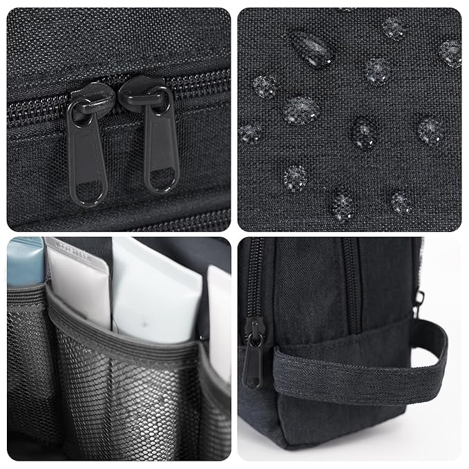 WANDF Travel Toiletry Bag for Men, Small Dopp Kit for Toiletries