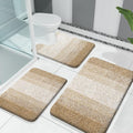 OLANLY Microfiber Bathroom Rugs Sets 3 Piece, 30"x20"+24"x16"+24"x20"