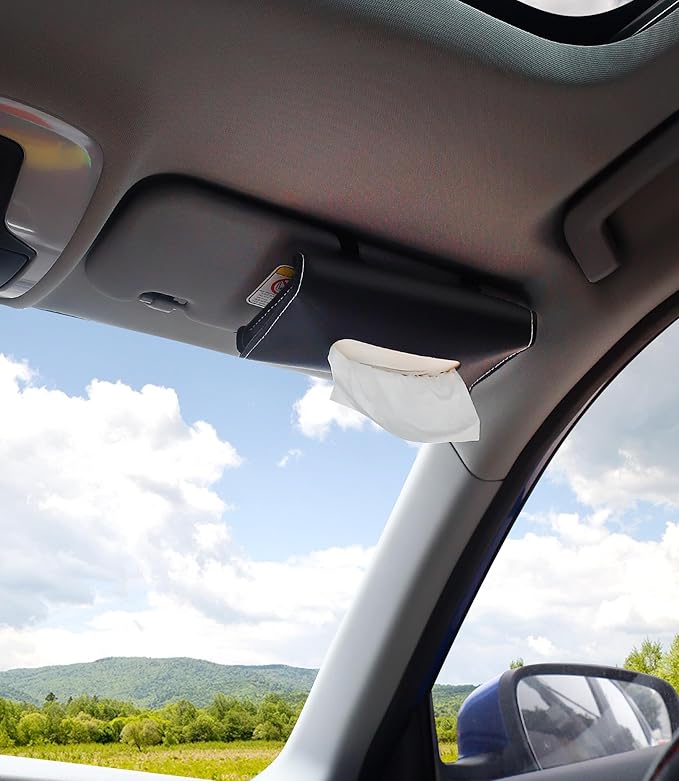 Car Tissue Refills Facial Tissues Refills for Car Visor Tissue Holder, Travel Tissue Tubes Box Container Perfect Fit Car Cup Holders