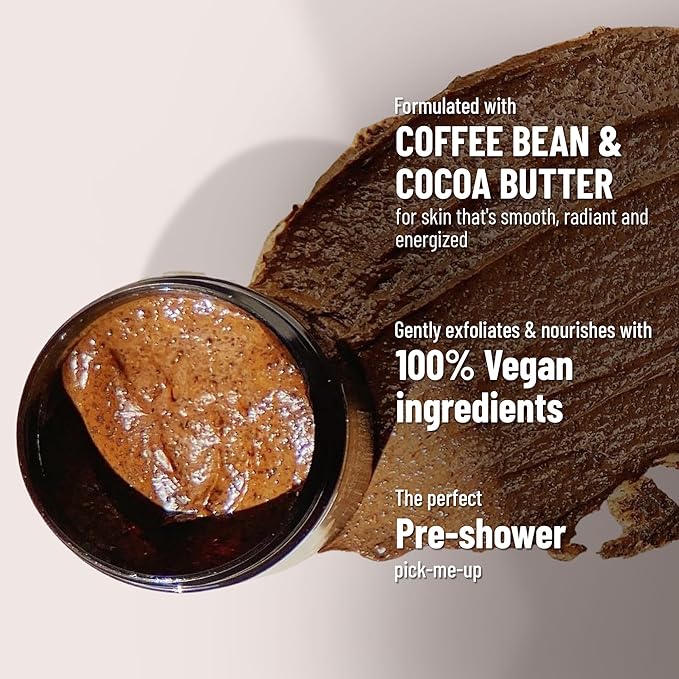 Cocoon Dak Lak Coffee Body & Face Care Set, Vegan Coffee Exfoliating Scrub and Body Butter Bundle for Smoother, Softer Skin, Hydrating Skincare Gift Set, 6.76 fl oz Each