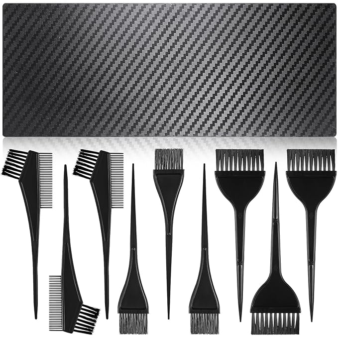 10 Pcs Hair Dye Brush Applicator Kit Hair Color Brushes for Women Men Hairs Coloring Brushes Set Hairs Applicator Brush Combs HairDye Applicators Dyeing HairDying Tools Kits for Salon Use Home DIY