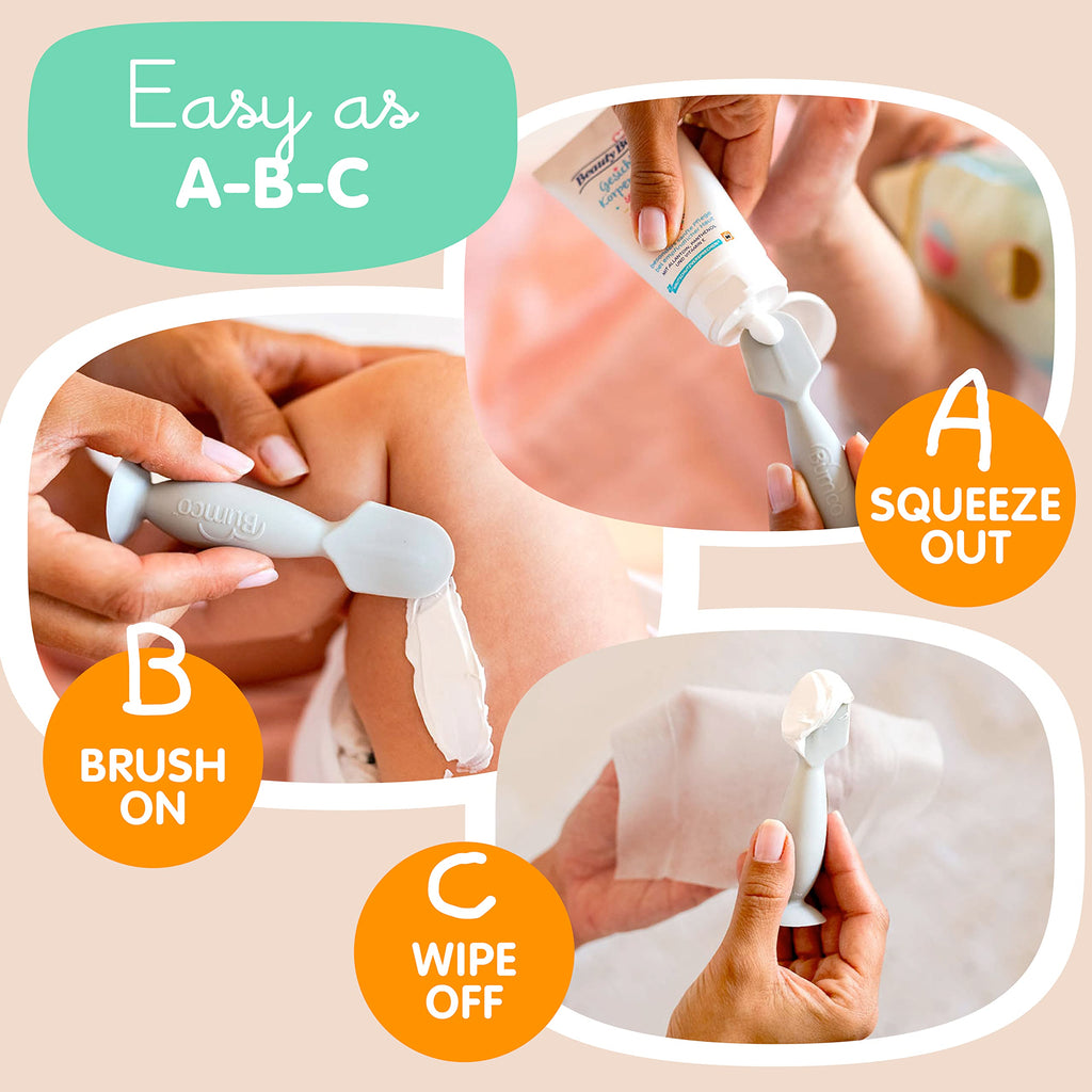 Bumco Travel Baby Diaper Cream Spatula with Protective Travel Case (Gray)