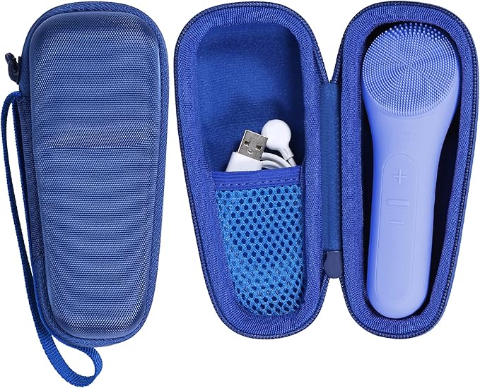 co2CREA Hard Carrying Case Compatible with NågraCoola CLIE 2 1 Sonic Facial Cleansing Brush (Blue)